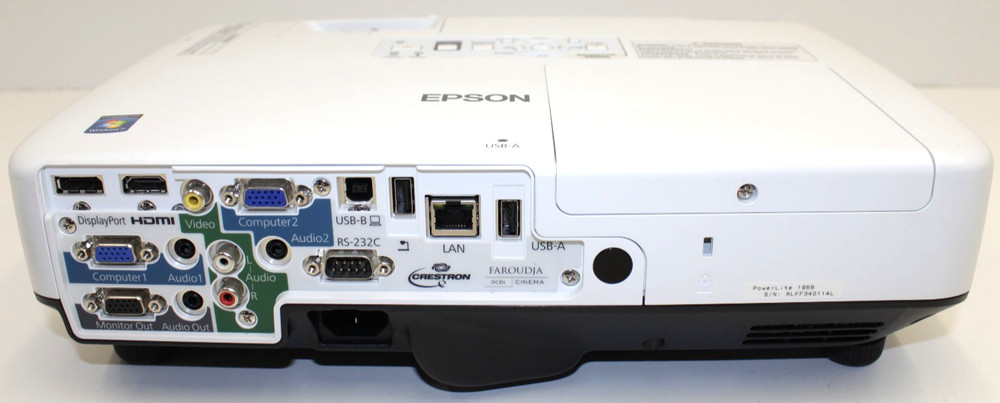Epson PowerLite 1955 Model H490A Projector 325 Hours w/ Remote - Tested