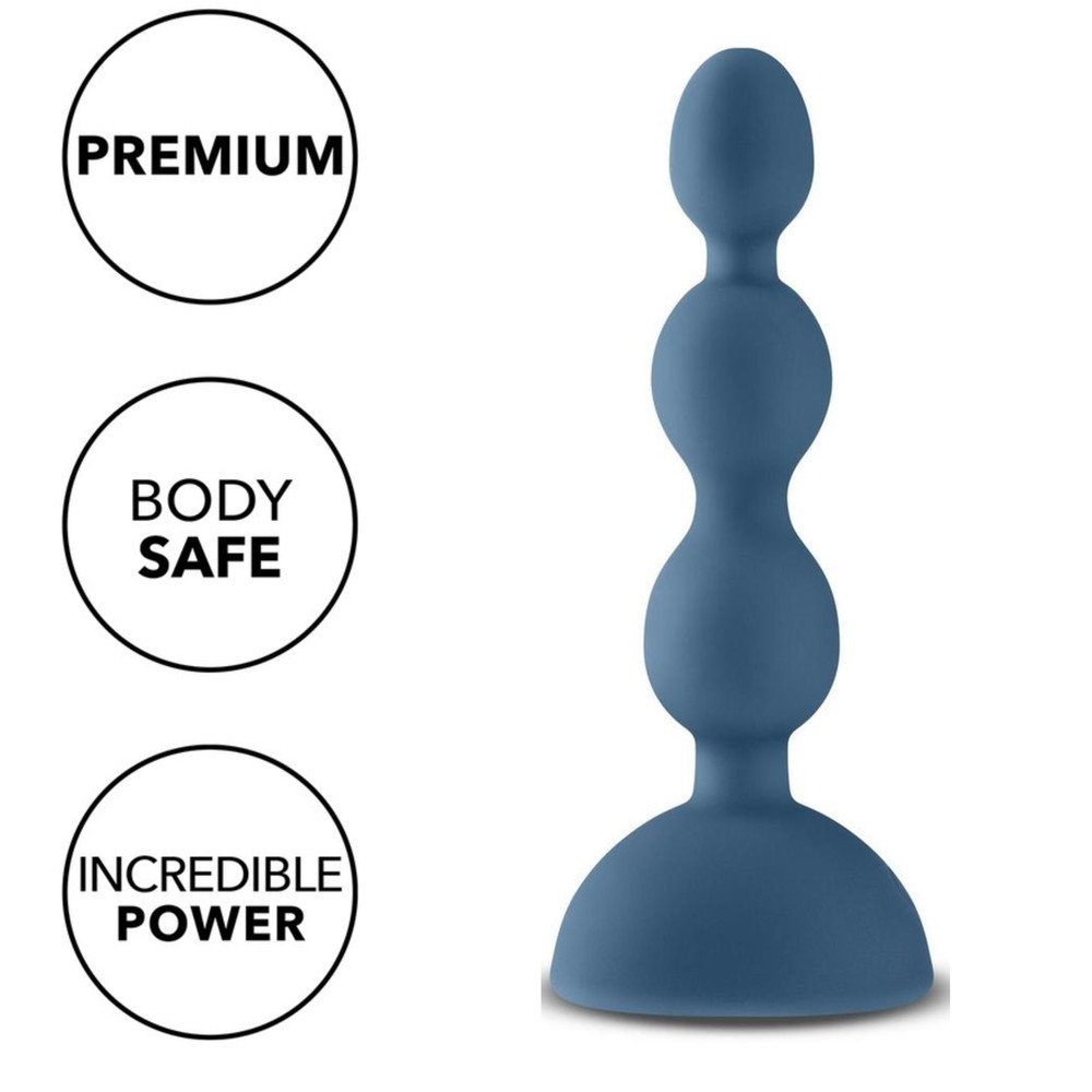 USB-charge Silicone Vibrating Anal Beads Backdoor Play Multi-function Butt Plug