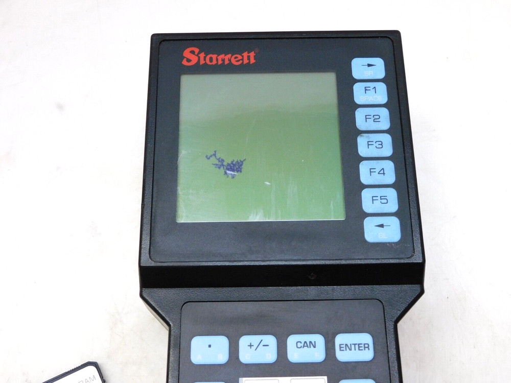 STARRETT 772B DATA COLLECTOR NO POWER ADAPTER CABLE DAMAGED SCREEN