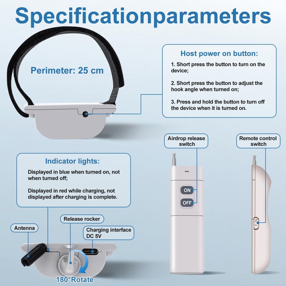 Universal Drone Airdrop System Compatible with DJI Mavic Mini 4 Pro, Mini 3, ...