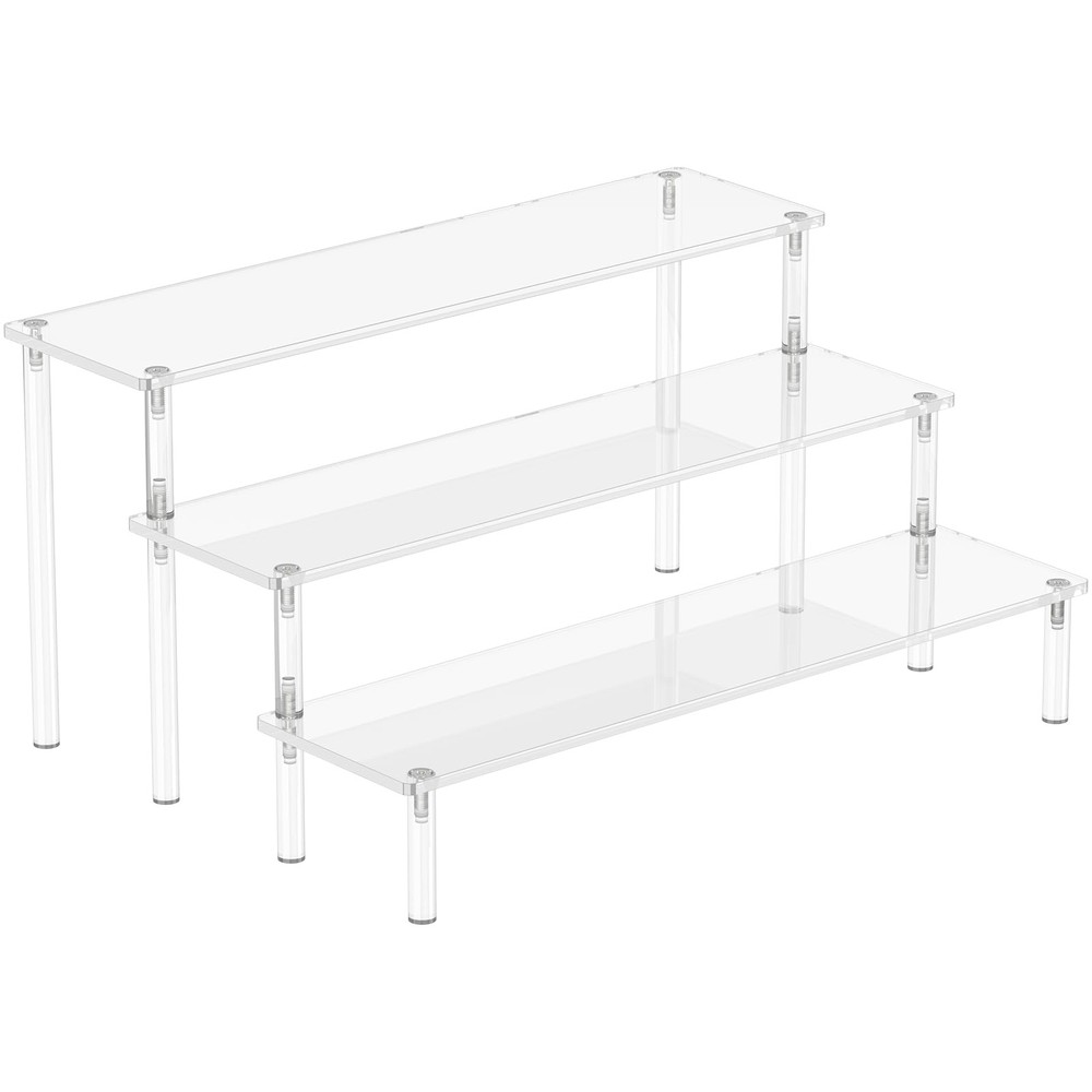 Acrylic Display Risers 3 Tier Stand Organizer Shelf Clear