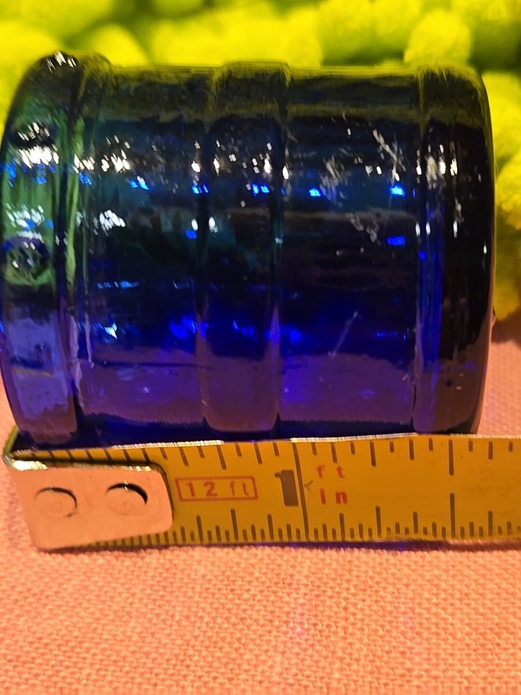Two Cobalt Blue Heaping Dessert Spoonful Dose Cups