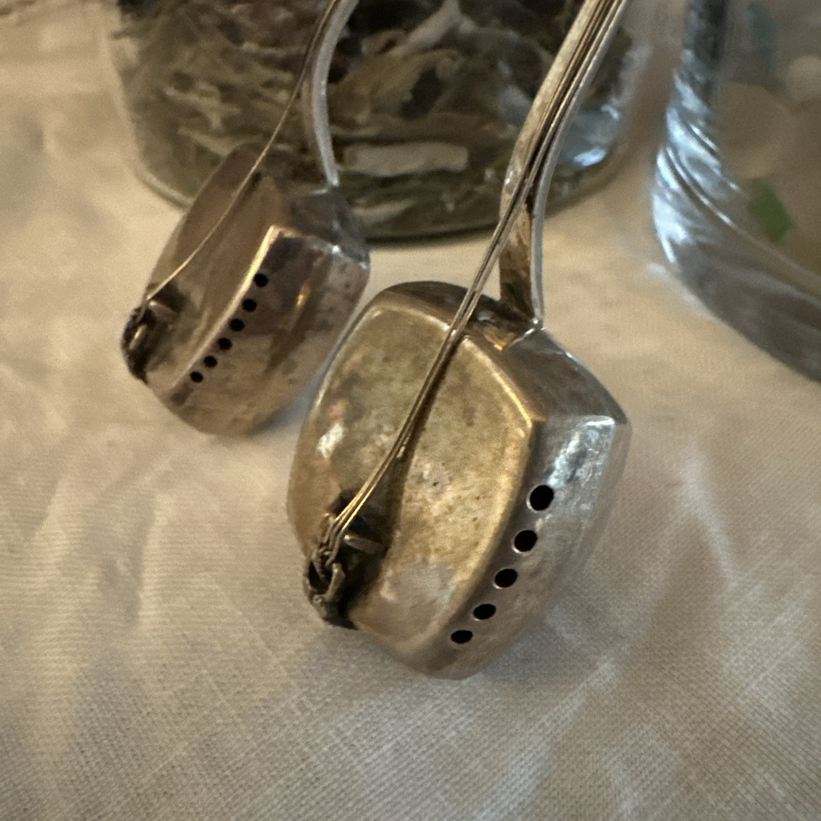 Pair Of (2) Japanese Shamisen Lute .925 Sterling Silver Salt & Pepper Shakers