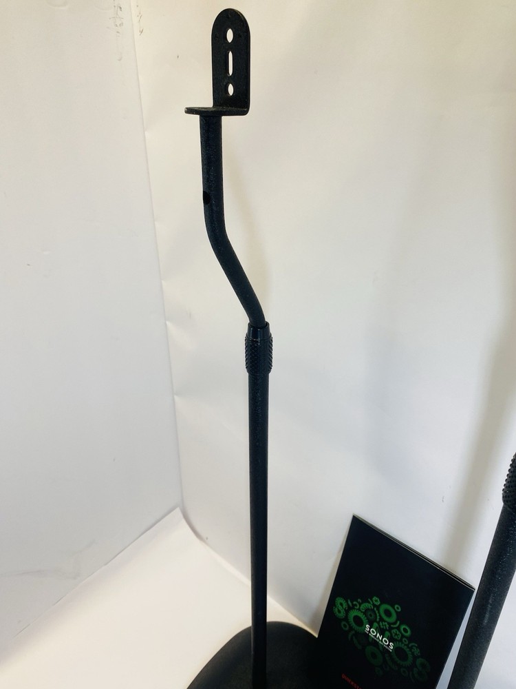 SONOS PLAY SPEAKER STANDS WITH ACCESSORIES ADJUSTABLE HEIGHT BLACK TESTED