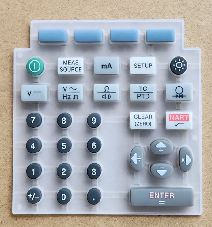 Keypad Membrane Button for Fluke 744 Documenting Multifunction Calibrator 743B