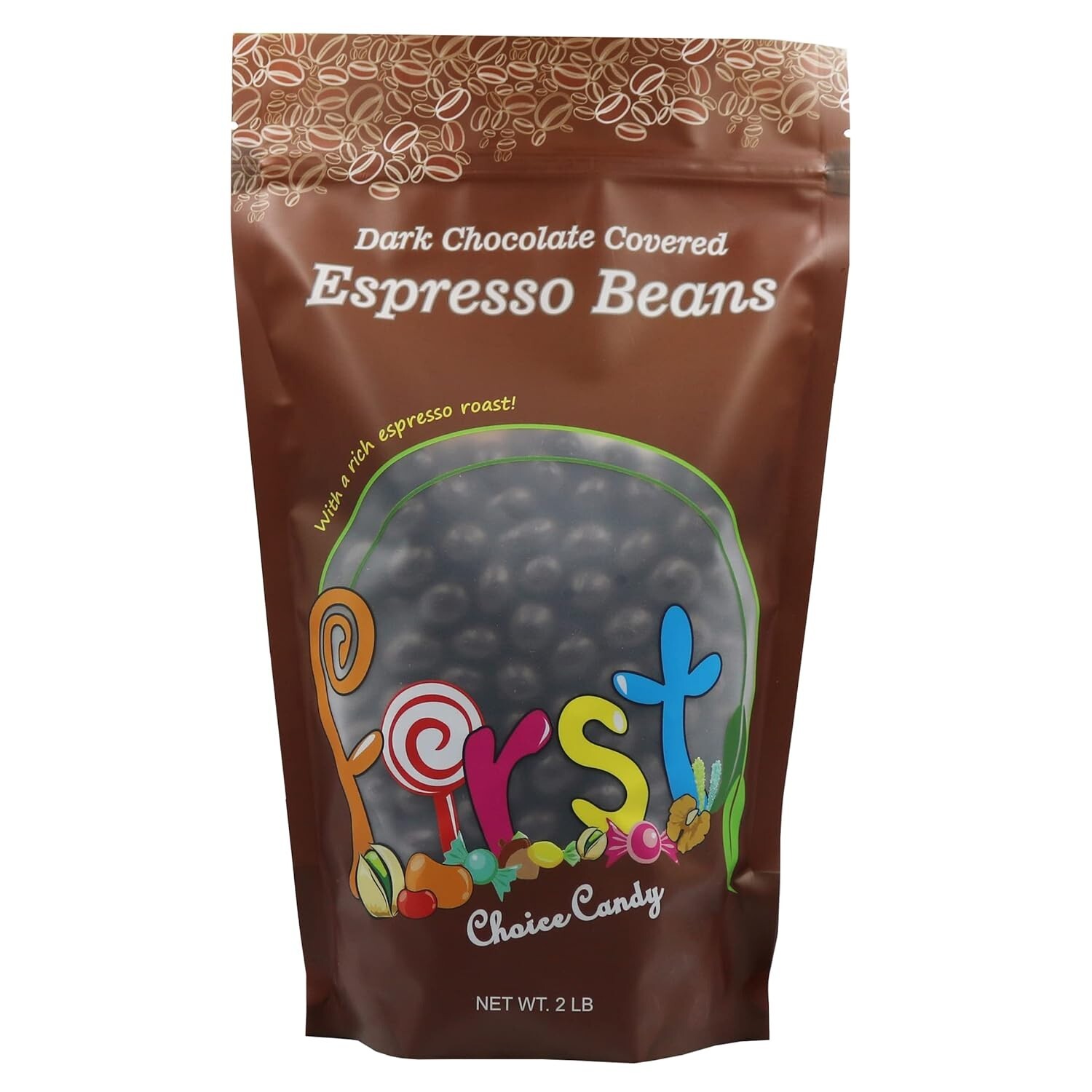 FirstChoiceCandy Chocolate Covered Roasted Espresso Coffee Beans