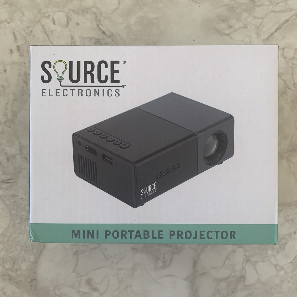 Mini Portable Projector by Source Electronics Black