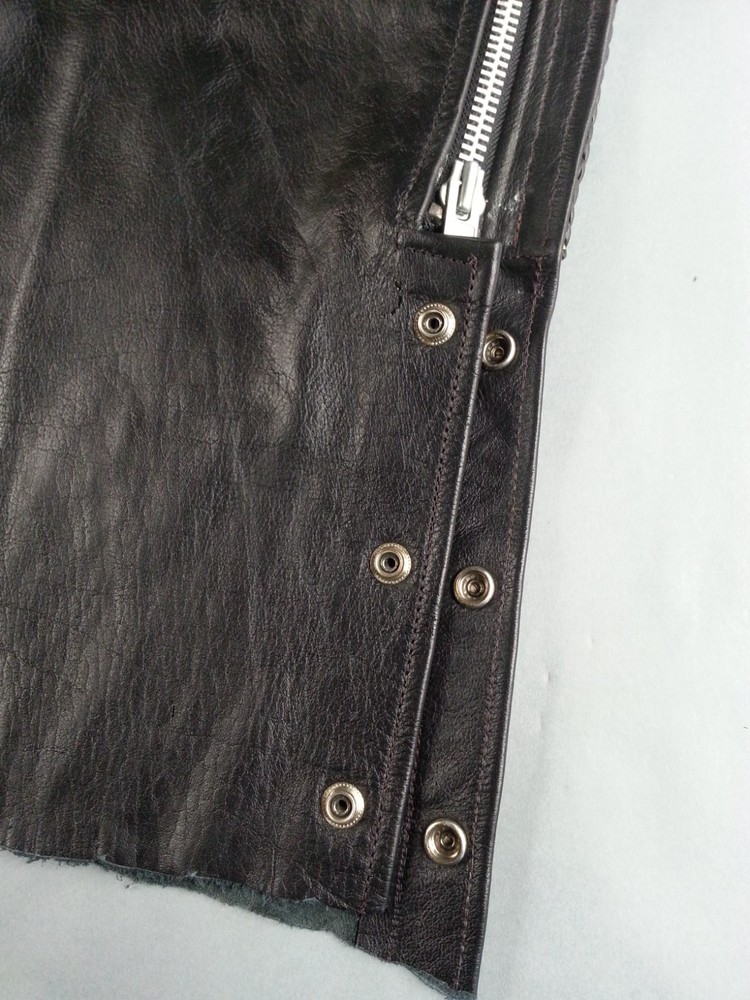 Leather Headquarters Size 3XL Leather Chaps Black