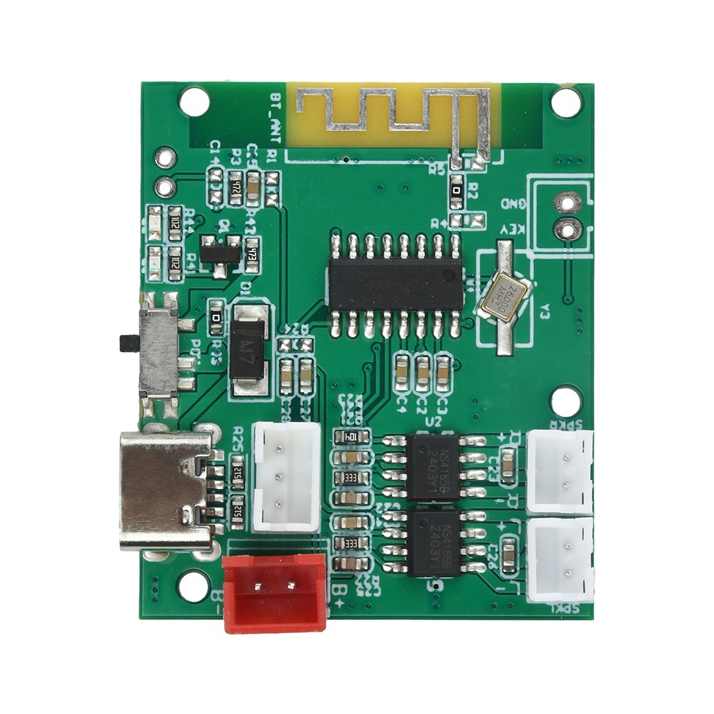 DC3.7V-5V Stereo 5.0 Bluetooth 5W+5W Bluetooth Decoder Module w/ Power Amplifier