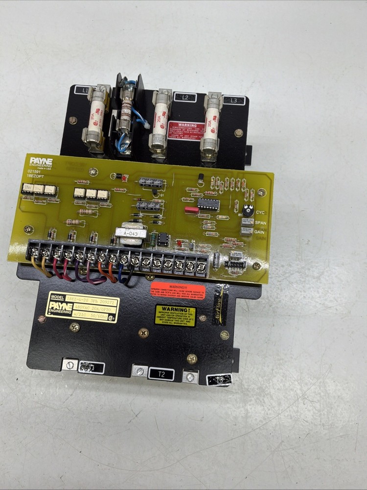 Payne Engineering Three-Phase Solid-State Power Control 480VAC 18EZ-4-20 NIB