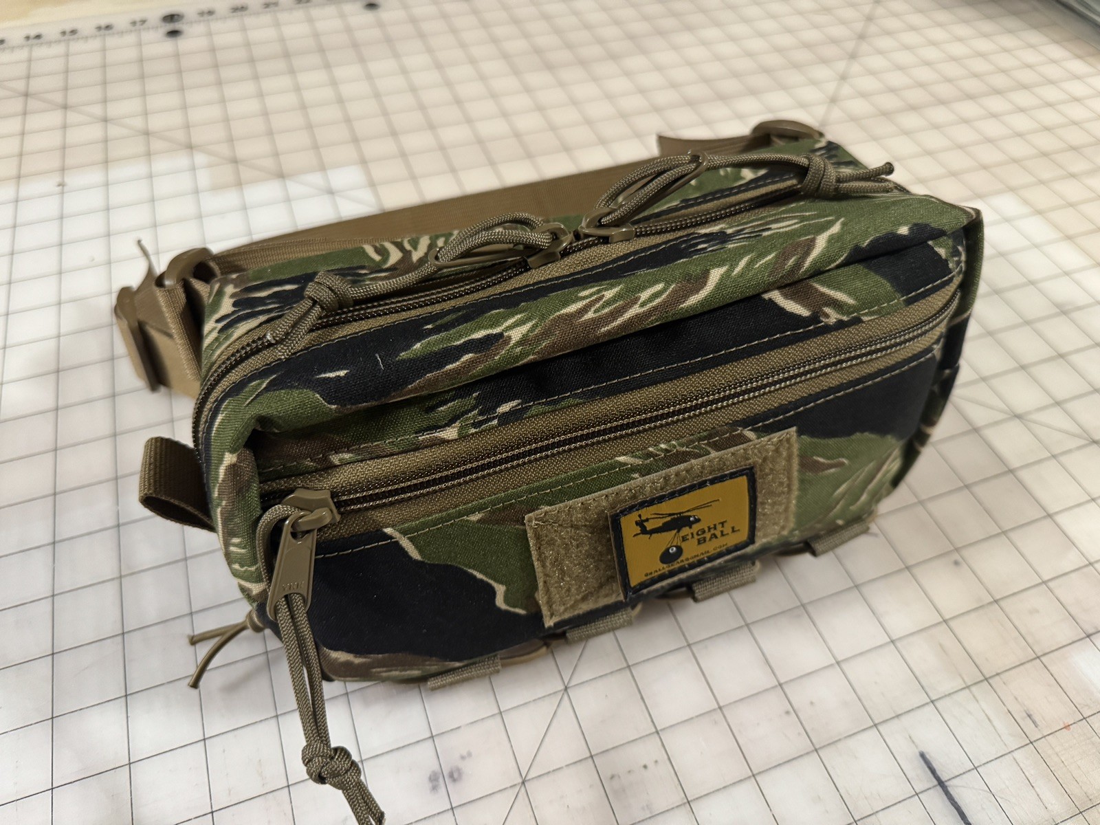 Eight Ball Gear Vietnam Tiger Stripe waist pouch / fanny pack / sling pack