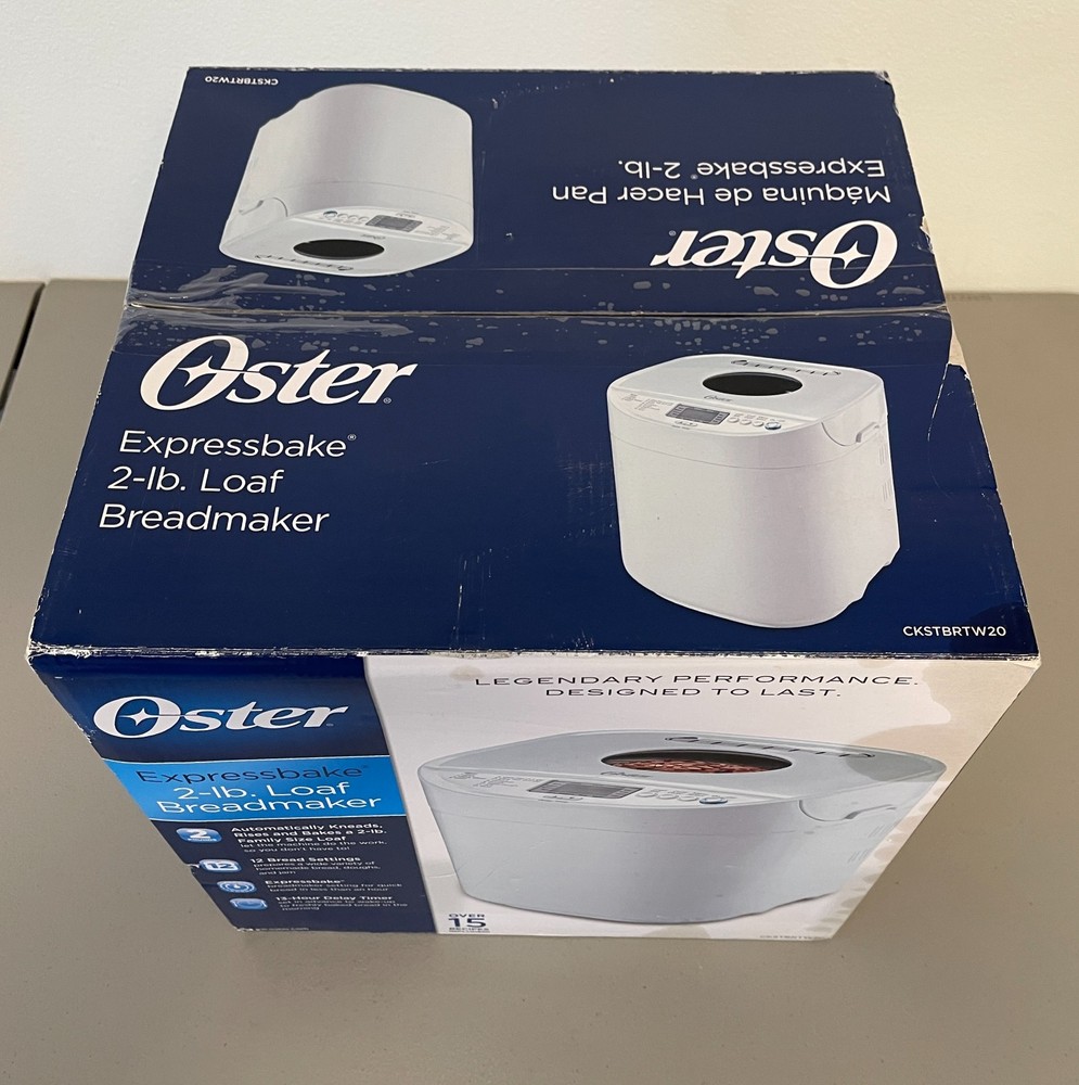 Oster Expressbake Bread Maker White, 2lb Loaf Cap. New/Sealed Fast Shipping