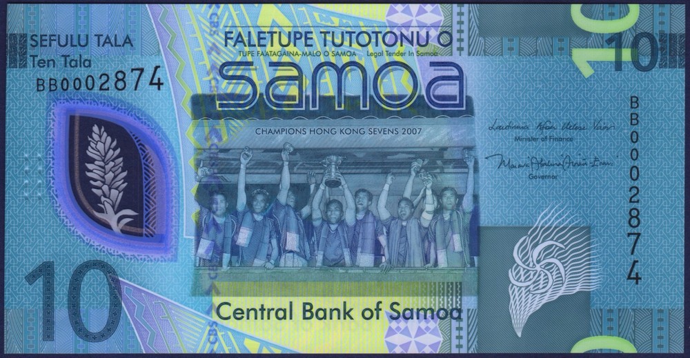 SAMOA - P48a - 10 Tala - First prefix BB - POLYMER - 2023 / 2024 - UNC