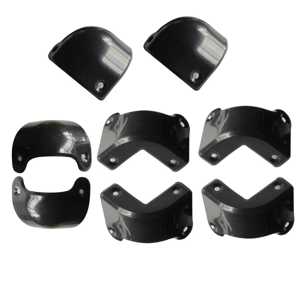 8Pack Front Rear Black Plastic Guitar AMP Amplifier Cabinet Corner For Marshall