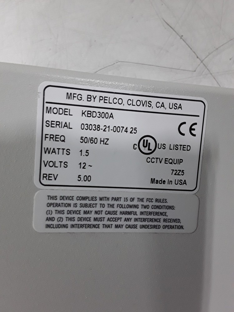 Pelco KBD300A Joystick Control