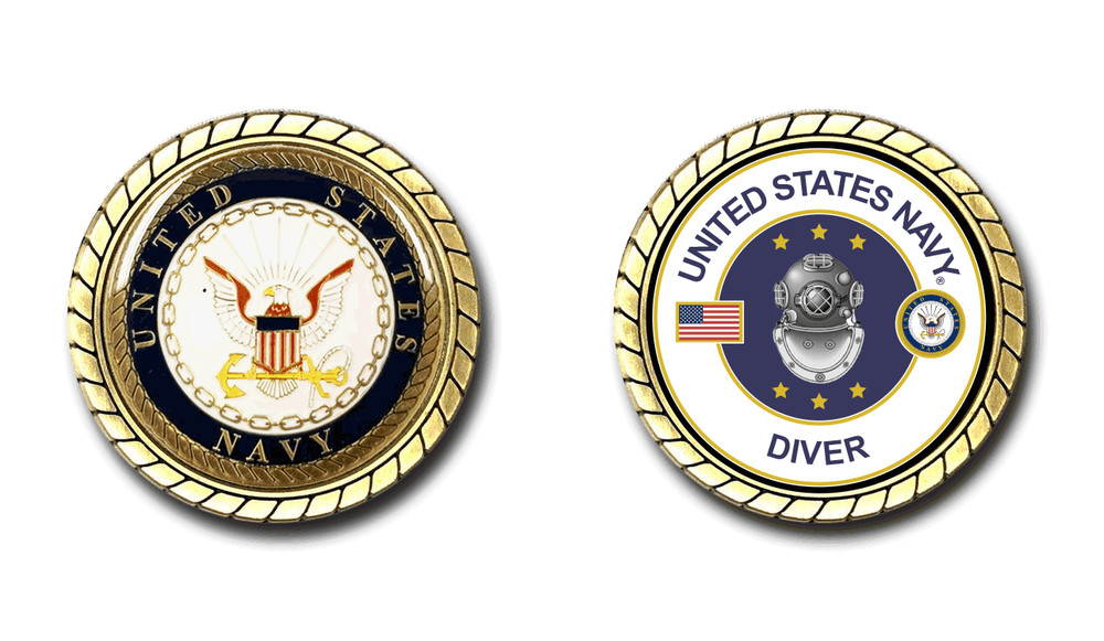 US Navy Diver Challenge Coin Officially Licensed