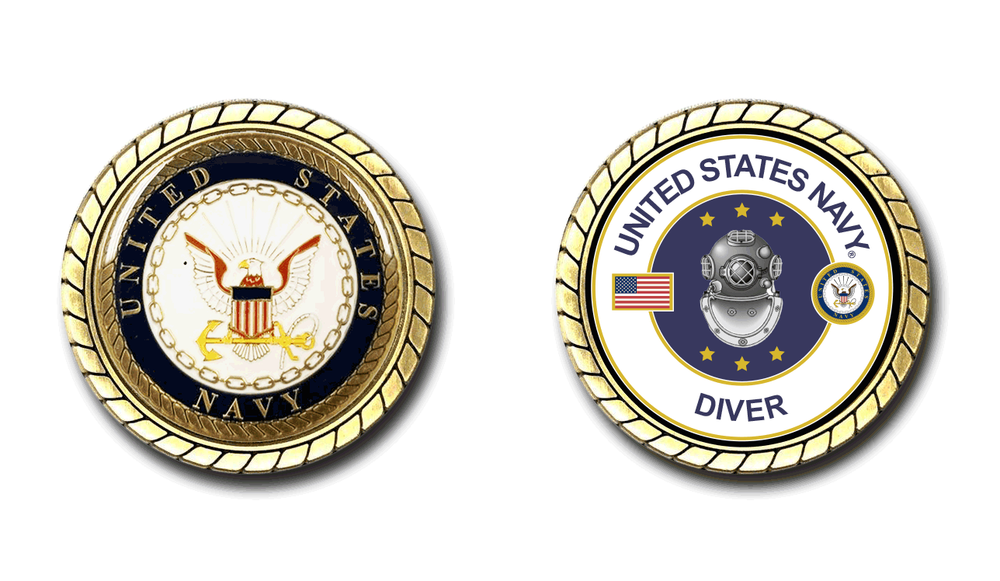 US Navy Diver Challenge Coin Officially Licensed