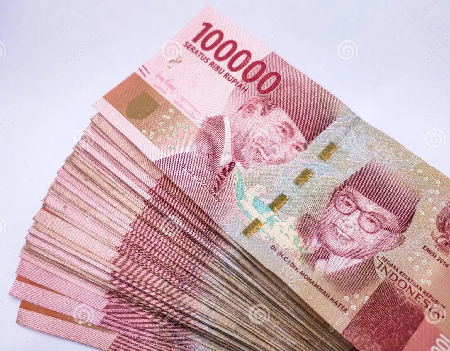 FIVE MILLION INDONESIA RUPIAH - 50 x 100,000 IDR Banknotes - AUTHENTIC & ACTIVE