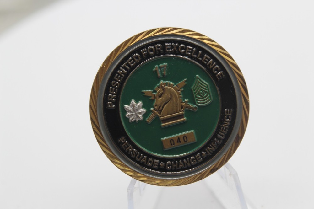 17th Psychological Operations Battalion Win With Words Challenge Coin