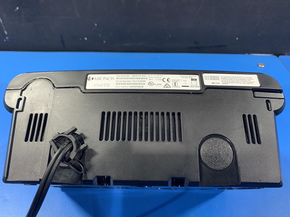 KRONOS InTouch 9100 Employee Time Clock Punch Touchscreen Panel 8609100-008