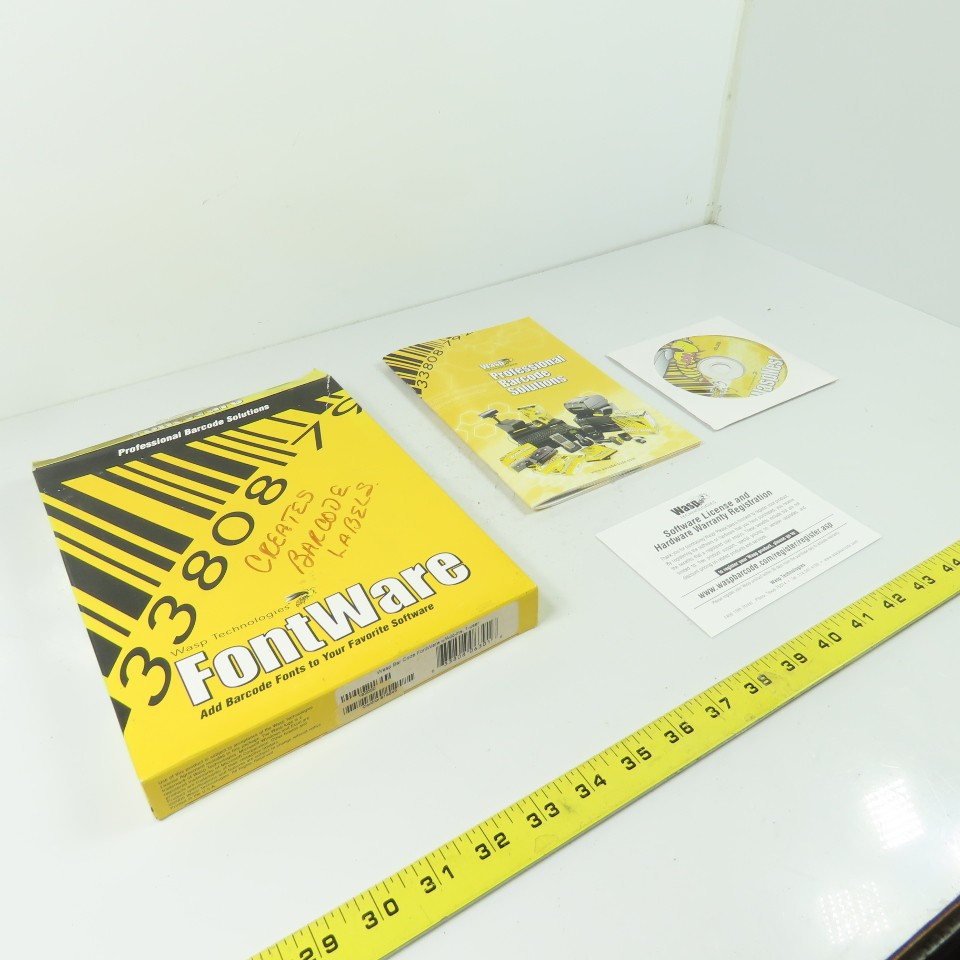 Wasp Technologies Fontware Bar Code V20.52QB