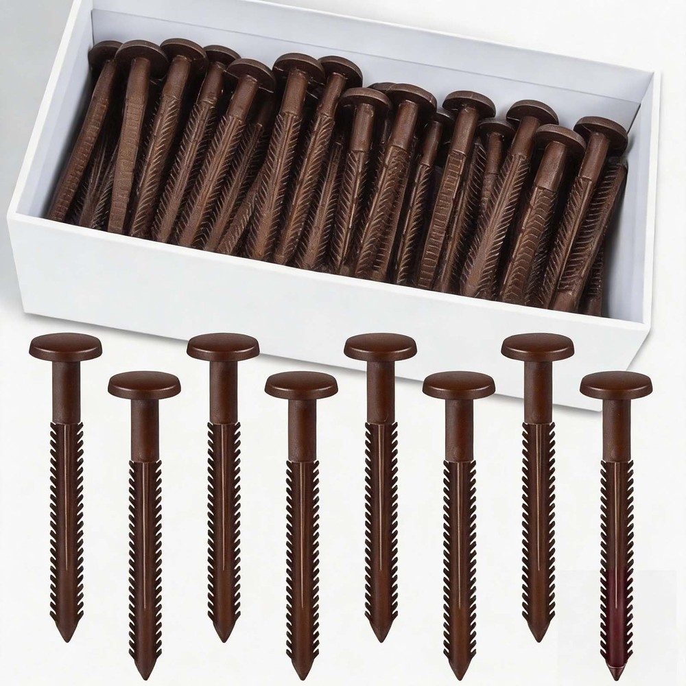 60Pcs 3 Inch Vinyl Shutter Fasteners, Window Shutter Panel Pegs Shutter Screws L