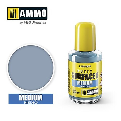 Ammo Medium Putty Surfacer (30ml) - Hobby and Plastic Model Putty - #2048