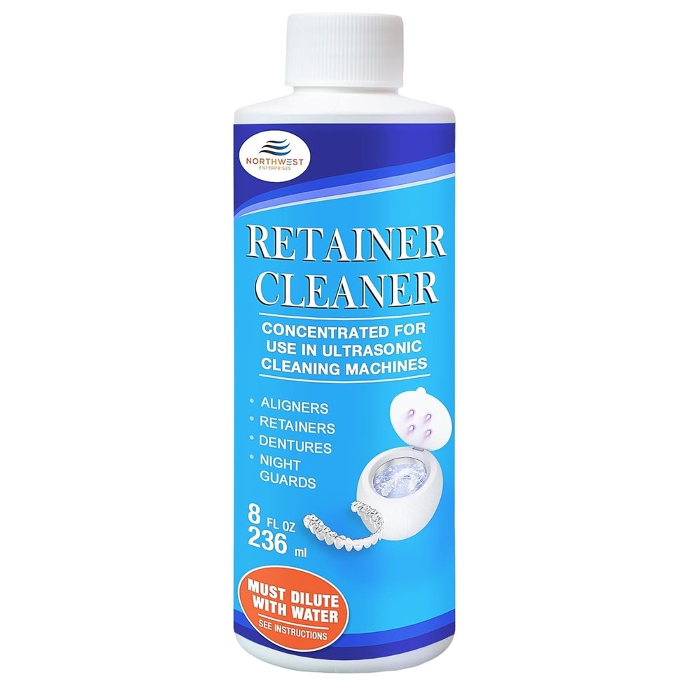 Professional Multi-Enzymatic Ultrasonic Cleaner for Retainers & Aligners 8 oz