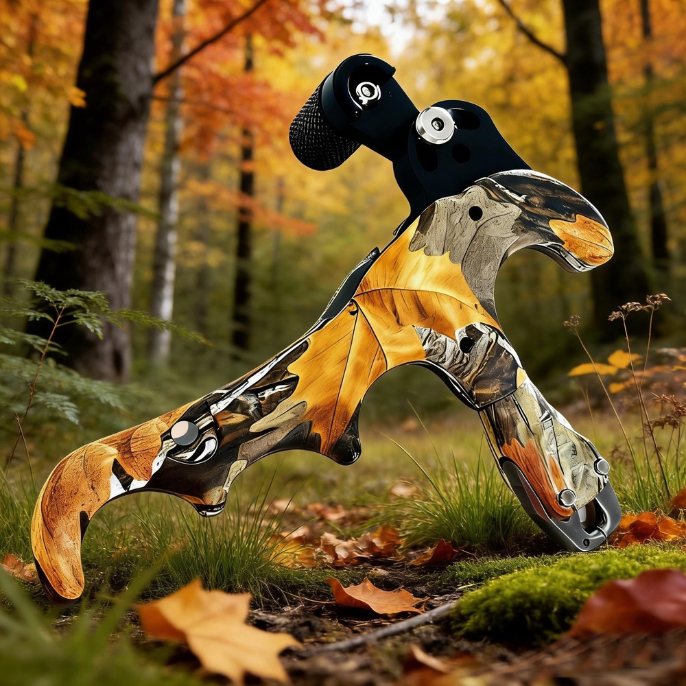 Camo Bow Release for Compound Bow, 4-Finger Archery Release 360° Rotatable Th...