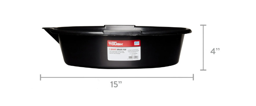 Hyper Tough 7-Quart Eco-Friendly Drain Pan FREE SHIPPING