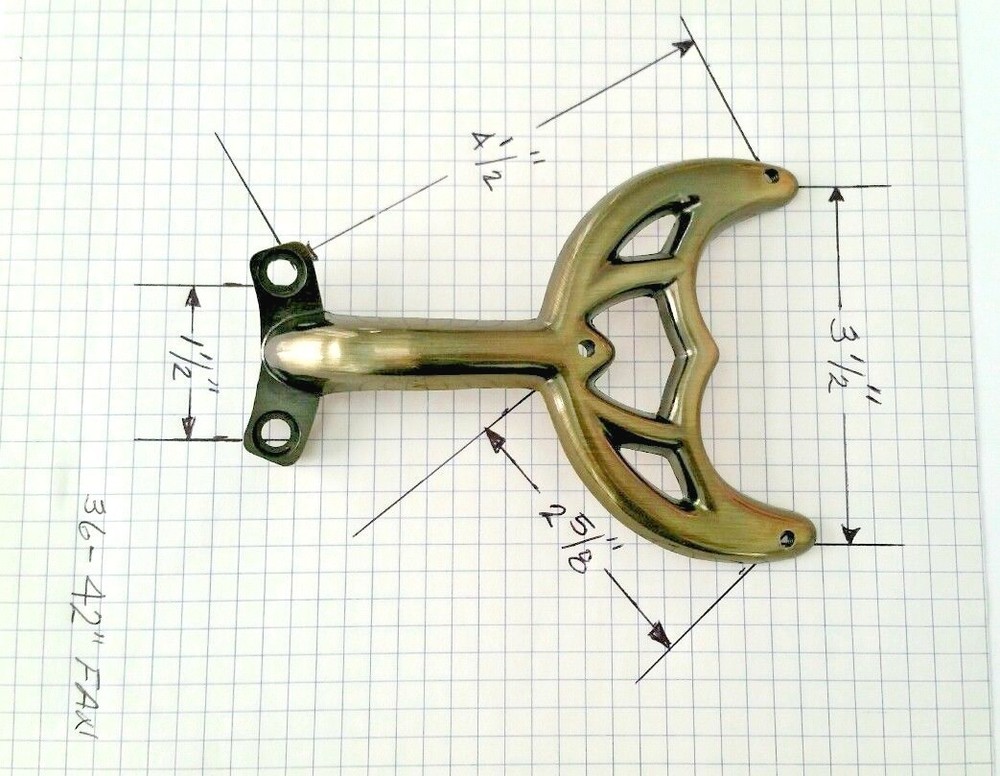 42"Antique Brass Ceiling Fan Blade Arm Replacement Bracket, Hunter & Hampton Bay