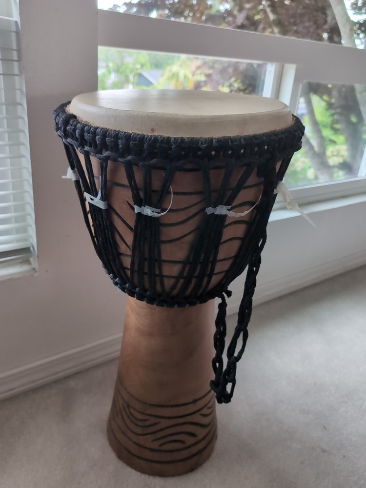 Dejembe Wood Base In Excellent Condition