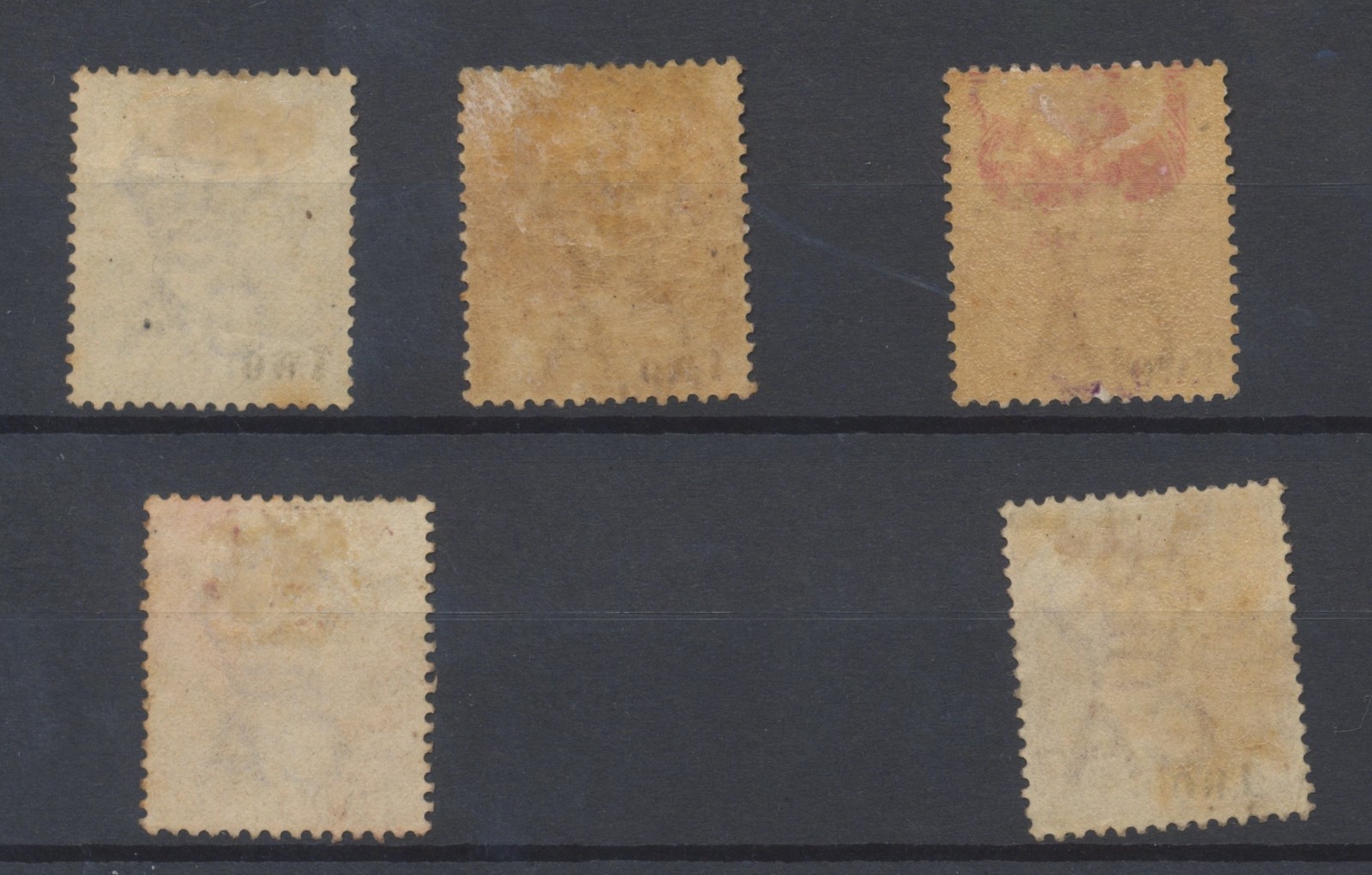 Ceylon Stamps 1888 [Two] surch incl surch of 3 x [Two] SG204; 204bv; ;205