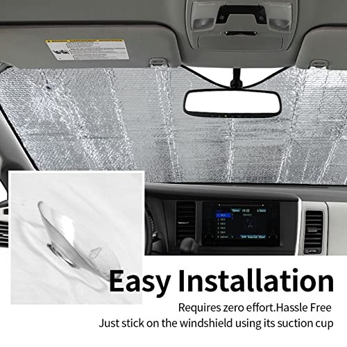 Duck Car Windshield Sunshade Front Window Sun Visor Protector Small Black10
