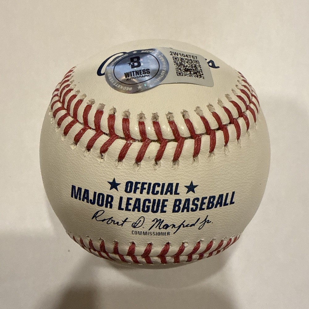 Colson Montgomery Signed Baseball White Sox w/Beckett BAS Includes Case