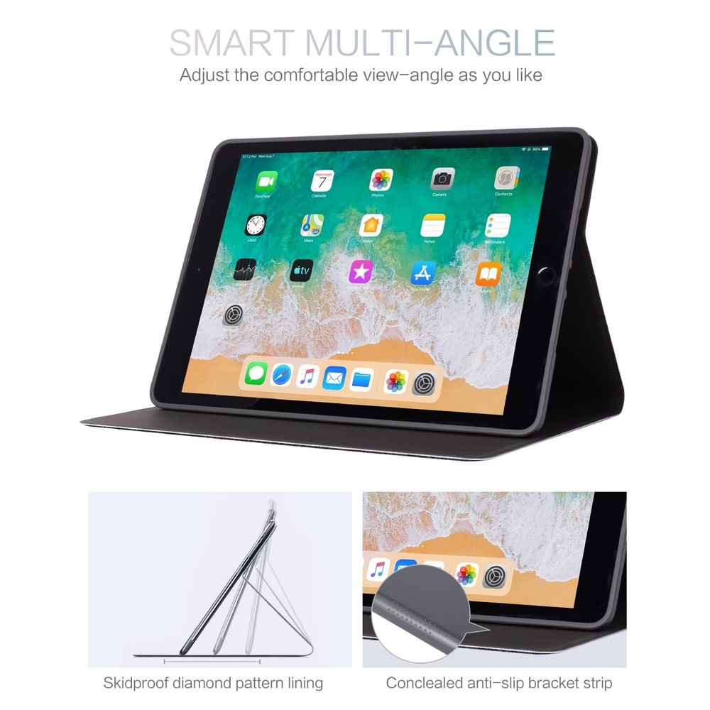 Case for iPad 9th Generation Case, White Flower for iPad Caser 9th Generation...