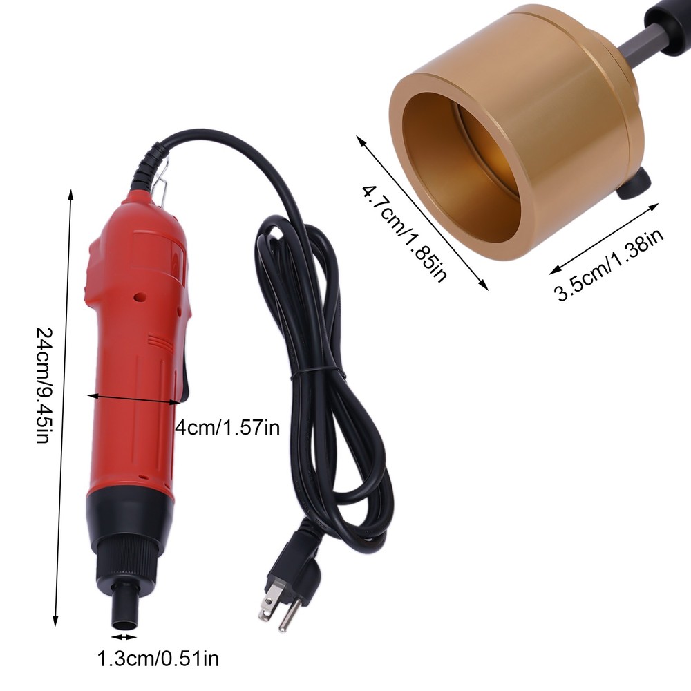 Electric Handheld Bottle Capping Machine Screw Capper Sealing Sealer Tool 110V