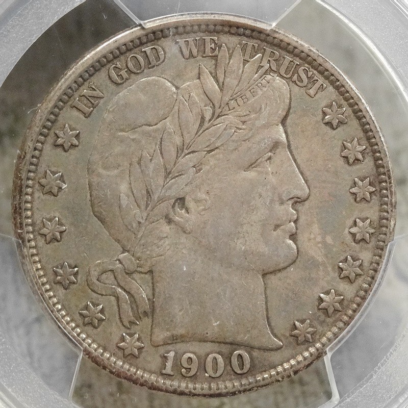 1900 Barber Half Dollar, PCGS XF-40, Solid Coin for Type
