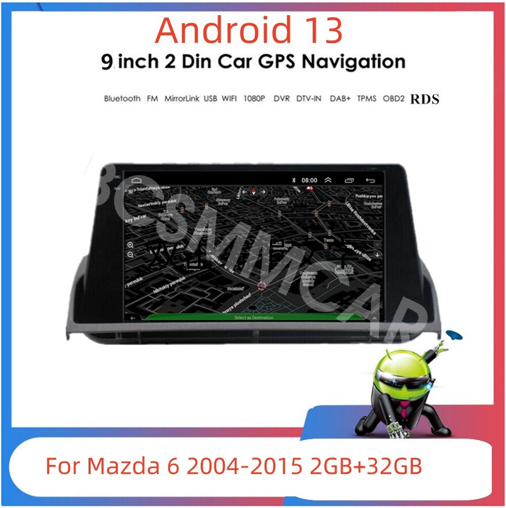 Radio Car Multimedia Player Split Screen Head Unit Fit For Mazda 6 2004-2015