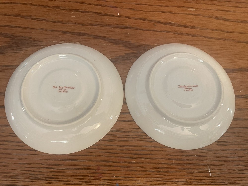 2 limoges saucer plates