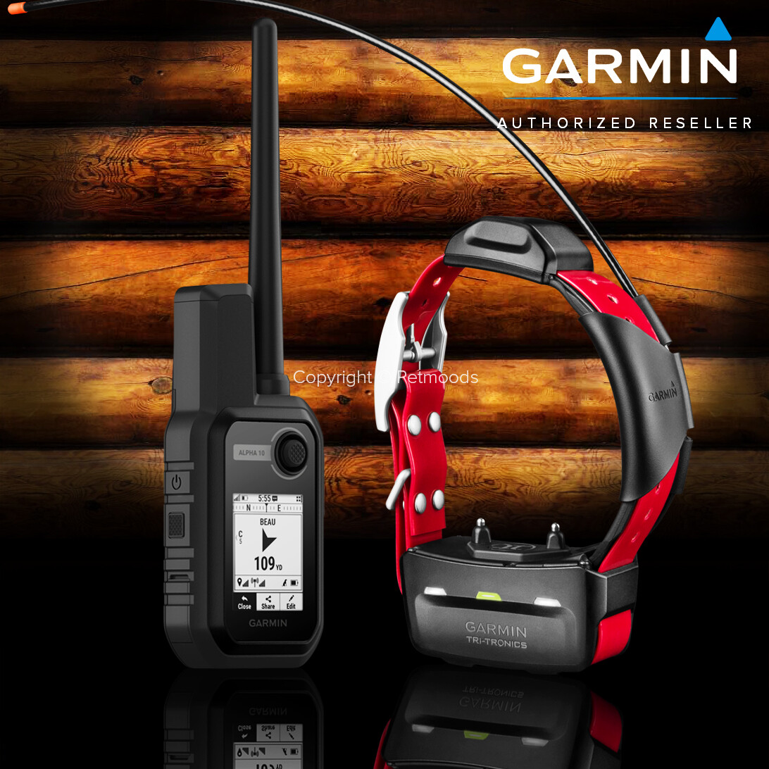 Garmin Alpha 10 Bundle TT15X Dog Device GPS Collar Tracking and Training