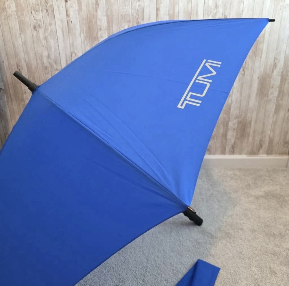 Tumi Blue & White Logo Umbrella
