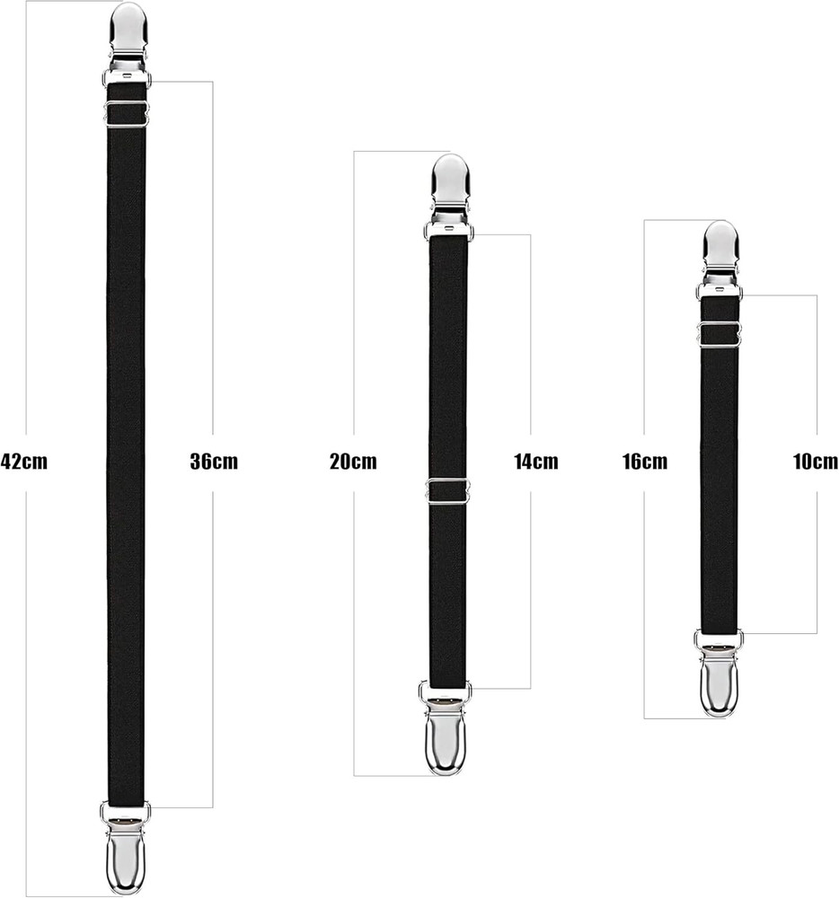 12 Pcs Bed Sheet Clips Straps Sheet Corner Straps Holder Adjustable Mattress Cli