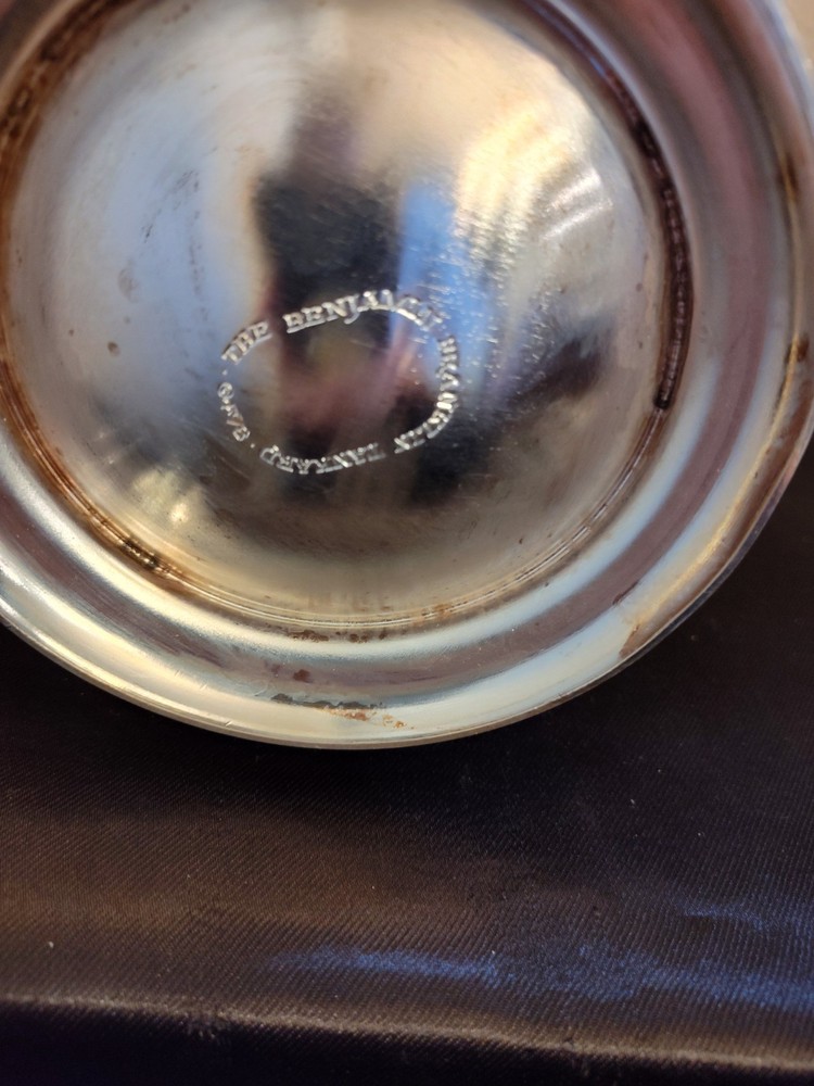 Benjamin Franklin Tankard 1978, Silver Plated. Ready To Polish Or Leave Tarnish