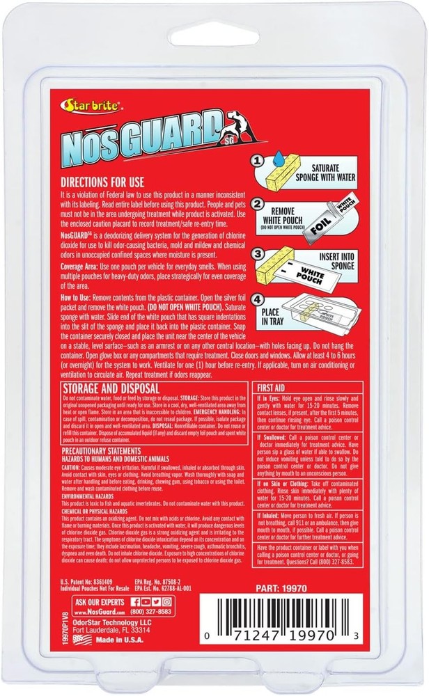 STAR BRITE Auto Odor Eliminator, Fast Release Vapor System Multicolor