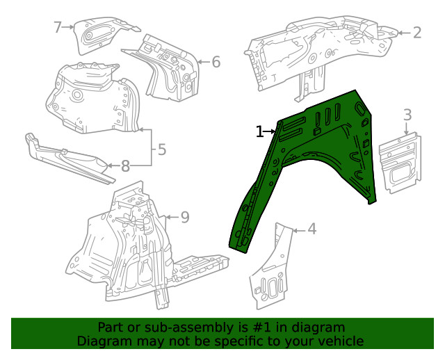 Genuine GM Rear Panel 60004022