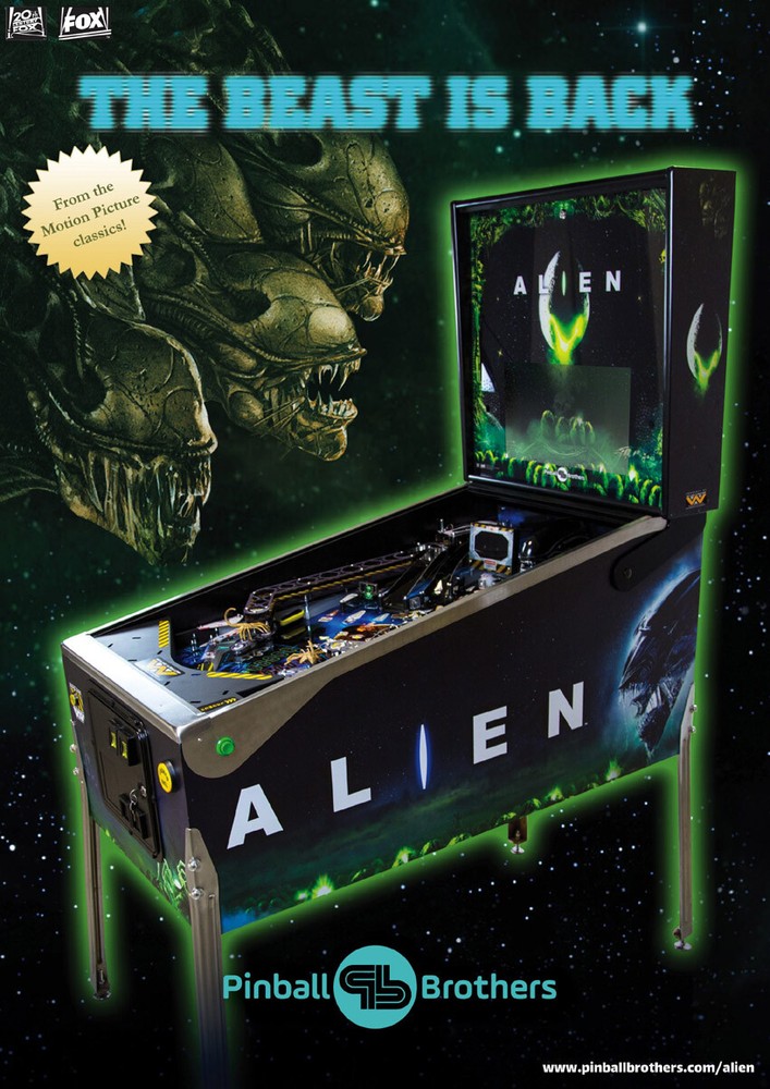 Brothers Alien Pinball Machine SILICONE / RUBBER Ring Kit **CUSTOMIZE YOUR KIT**