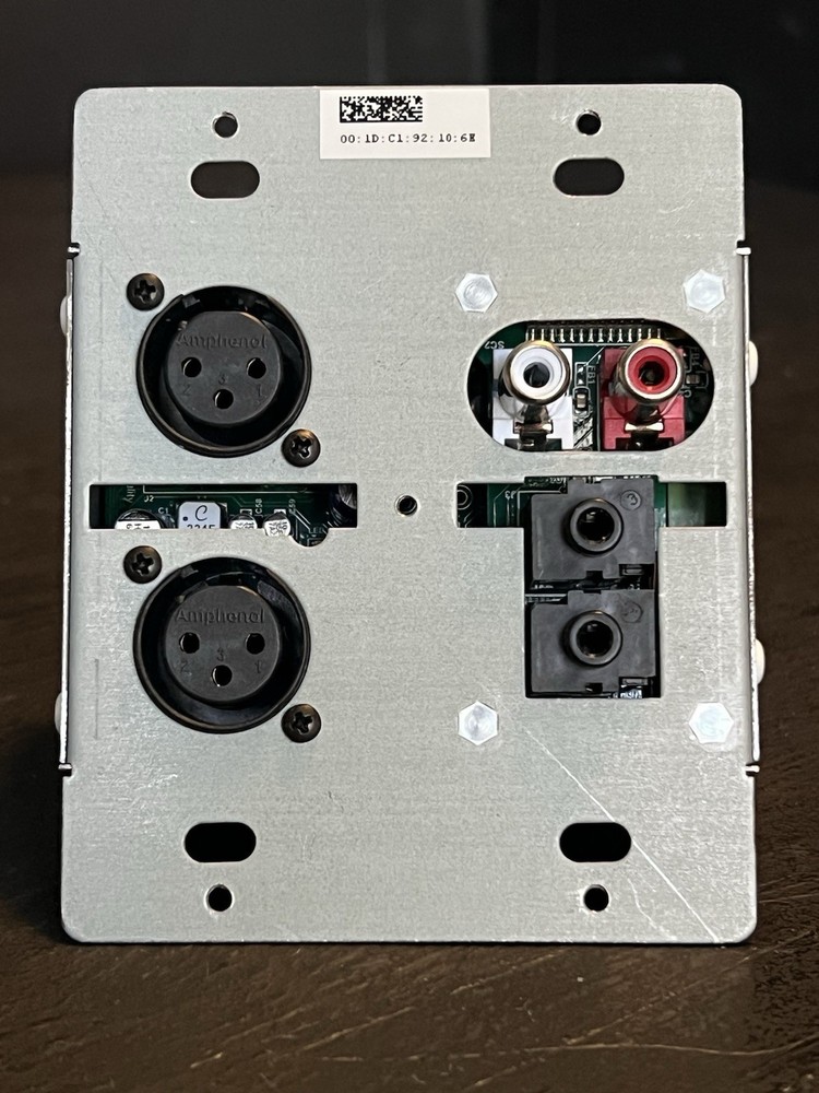Attero Tech unD6IO-BT Dante Audio Interface Bluetooth I/O Wall Plate Pro AV