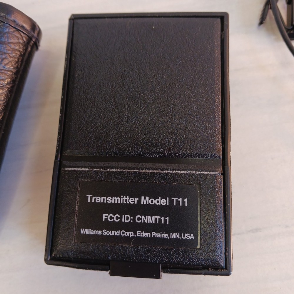 Williams Sound WMS Transmitter Model T11 Vtg Untested