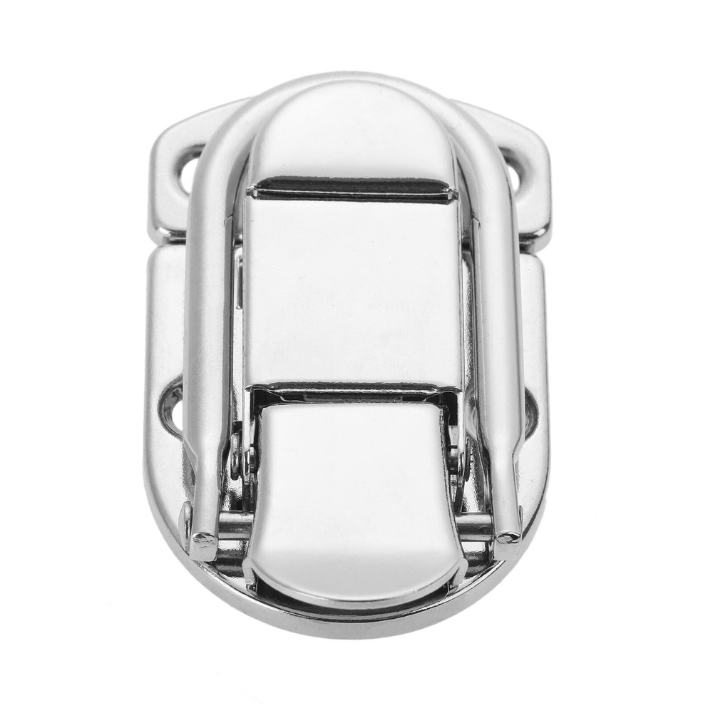 Cabinet Fastener Toggle Catch Latch Boxes Case Trunk Suitcase Lock Chest Silver